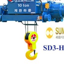 Pa lăng cáp điện 3 tấn dầm đôi Sungdo SD3-H12-MH