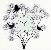 Đồng hồ treo tường Cành hoa và chim JT1015