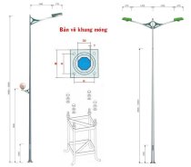 Cột đèn chữ T Lộc Phát LPT-11