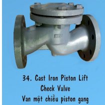 Van Một Chiều Piston Gang PN16 IKONO CKS-CTI-10k DN 65