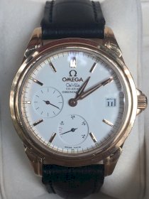 Đồng hồ Omega-Deville size 35mm vàng hồng 18k dây da