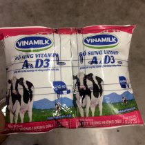 Sữa túi Vinamilk hương dâu 220ml x8