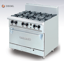 Deluxe Range Oven with Open Burner DRO 6L