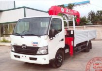 Xe tải Hino model XZU tải trọng 4 tấn gắn cẩu 3 tấn