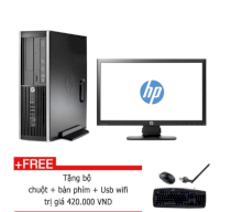 Máy Tính Đồng Bộ Hp Compaq 6000 Pro Sff Core 2 Dual E8500, Ram 4Gb, Ssd 120Gb, Màn Hình 18.5"