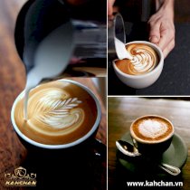 Máy pha cà phê, capuchino tạo bọt Kahchan EP2188