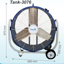 Quạt di động công nghiệp Dasin Tank-3076 220V (xanh)