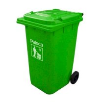 Thùng rác nhựa 120L Paloca EPTN5F04 (xanh lá)