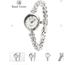 Đồng hồ Royal Crown 2505 dây đá mặt trắng