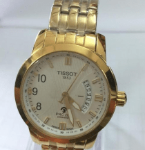 Đồng hồ Tissot Prc 200 lịch dài vàng trắng