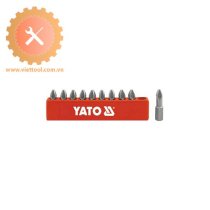 BỘ ĐẦU VÍT (+) PZ1 - LỤC GIÁC 1/4'' YATO 10 CHI TIẾT YT-0470