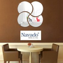 Gương nghệ thuật Navado Love flower 800 x 800 x 10