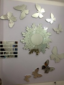 Gương nghệ thuật Navado Butterfly (đàn bướm) 10-30cm