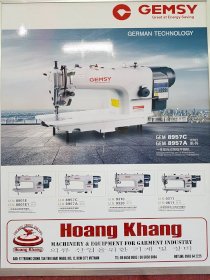 Máy may 1 kim điện tử cắt chỉ tự động Gemsy Gem8957CE3