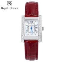Đồng hồ nữ chính hãng Royal Crown 6306 dây da đỏ
