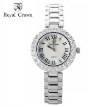 Đồng hồ nữ chính hãng Royal Crown 6305 dây thép bạc