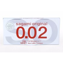 Bao cao su Cực siêu mỏng Sagami Original 0.02mm - Hộp 2 cái