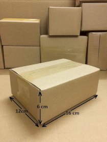 Combo 100 hộp carton CRN 16x12x6cm