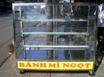 Tủ bán bánh mì inox Hải Minh HM0617