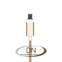 Cáp Từ USAMS MetalMetal Magnetic Cable Nylon 2 Đầu Micro USB - Màu Vàng ( MSP : 00913 )