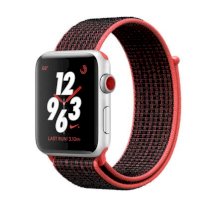Đồng hồ thông minh Apple Watch Nike+ Series 3 42mm Silver Aluminum Case with Bright Crimson/Black Nike Sport Loop