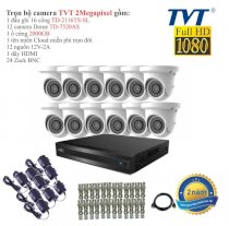 Trọn bộ 12 camera quan sát TVT 2 Megapixel TD-7520AS-12 Full HD1080