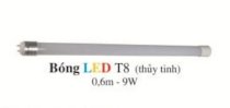 Bóng tuýp led T8 thủy tinh 0.6m 9W