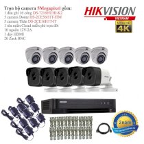 Trọn bộ 10 camera giám sát Hikvision TVI 5 Megapixel DS-2CE56H1T-ITM-10 Full 4K