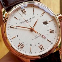 Đồng Hồ Thụy Sỹ Frederique Constant Gmt Classic Automatic Vàng Hồng