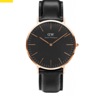 Đồng Hồ Nam Daniel Wellington Classic Black Sheffield 40mm Rose Gold