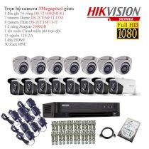 Trọn bộ 15 camera quan sát Hikvision TVI 3 Megapixel DS-2CE16F1T-IT-15