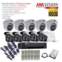 Trọn bộ 10 camera quan sát Hikvision TVI 3 Megapixel DS-2CE16F1T-IT-10