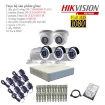 Trọn bộ 5 camera giám sát Hikvision TVI 2 Megapixel DS-2CE56D0T-IR-5 Full HD