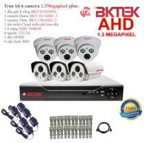 Trọn bộ 6 camera quan sát AHD BKTEK 1.3 Megapixel BKT-101AHD1.3-6
