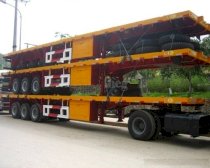 Rơ Mooc sàn CIMC chở container 3 trục 40 feet