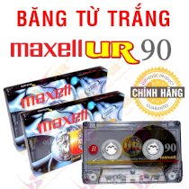 Băng Cassette Trắng Maxell UR™ 90 min - Made in Indonesia