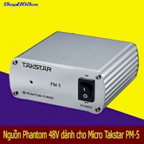Nguồn phantom 48V dành cho micro Takstar PM5