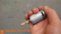 Khoan mini siêu khỏe chế từ động cơ 335 và Phụ kiện V1