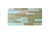 Gạch 3D trang trí ốp tường 200x400 Kiến An Gia KAG-7111
