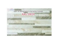 Gạch 3D bóng trang trí ốp tường 250x400 Kiến An Gia KAG-20039