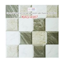 Gạch Kỹ thuật số mờ lát sân vườn, sân thượng 400x400 Kiến An Gia KAG-4987