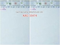 Gạch ốp tường viền nổi 300x450 Kiến An Gia KAG-33474