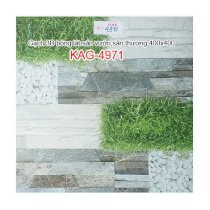Gạch 3D bóng lát sân vườn, sân thượng 400x400 Kiến An Gia KAG-4971