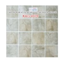 Gạch Kỹ thuật số mờ lát sân vườn, sân thượng 400x400 Kiến An Gia KAG-4978