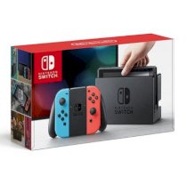 Nintendo Switch with Neon Blue and Neon Red Joy-Con