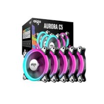 Bộ 5 quạt Aigo Aurora C5 RGB kèm điều khiển