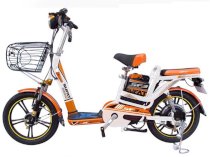 Xe đạp điện Sufat SF3 (Cam trắng)