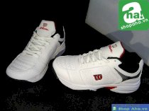 Giày tennis nữ trắng đỏ TNd02