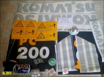 Tem máy xúc komatsu PC200-8