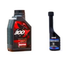 Nhớt motul 300V factory line và dung dịch Yamaha Cacbon